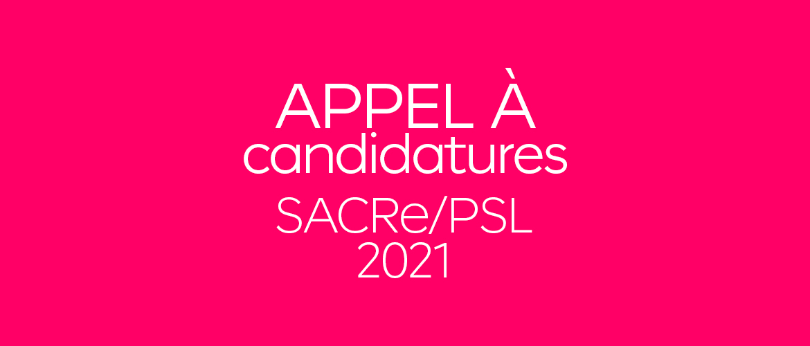 Call for applications to the SACRe 2021 doctoral program