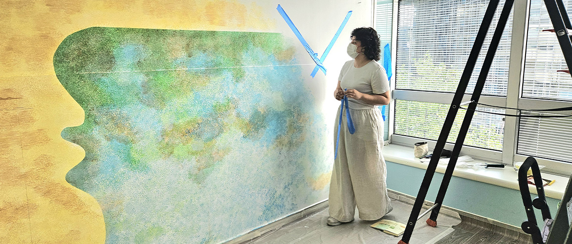 Bahar Kocabey habille les murs de l’Hôpital européen Georges-Pompidou – AP-HP